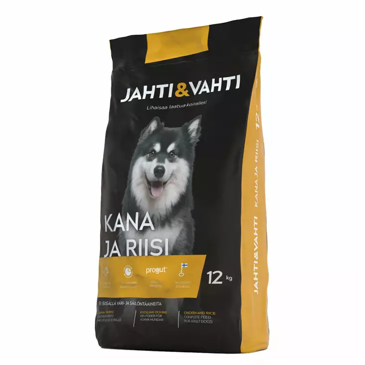 JAHTI&VAHTI KANA&RIISI 12KG UUSI - Koiran ruuat ja tarvikkeet - PPF4770 - 1