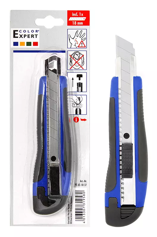 KATKOTERÄVEITSI 18CM 2K MET. RUUVILUKITU - Katkoterä- & mattoveitset - 4013307319580 - 1