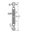 PIIPPO VANTTIRUUVI A4 M6 SILMÄ-SILMÄ - Piippo-helat - 6408586852411 - 2