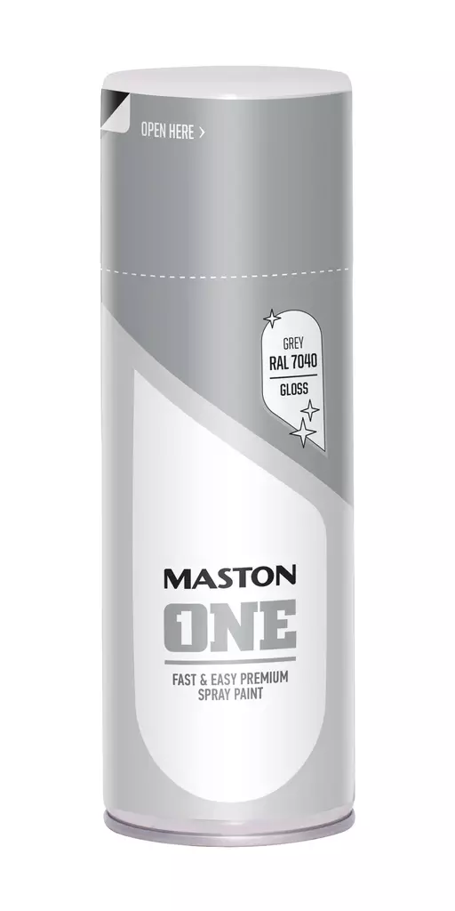 MASTON SPRAYMAALI ONE HARMAA RAL7040 - Spraymaalit - 6412490033651 - 1