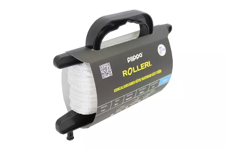 PIIPPO ROLLERI 4MM 30M VALKOINEN - Narut ja köydet - 6408586580291 - 1