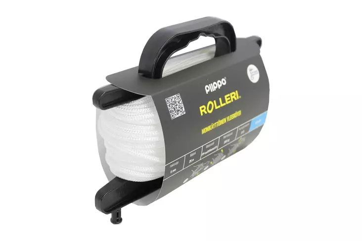 PIIPPO ROLLERI 5MM 25MM VALKOINEN - Narut ja köydet - 6408586580192 - 1