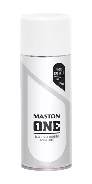 MASTON SPRAYMAALI ONE MATTA VALKOINEN - Spraymaalit - 6412490023133 - 1