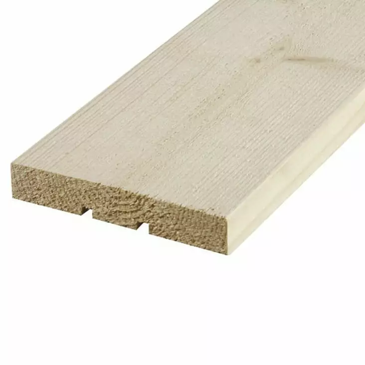 20 X 120 HIENOSAHATTU PUUVALMIS - Ulkoverhous laudat - 020703 - 1