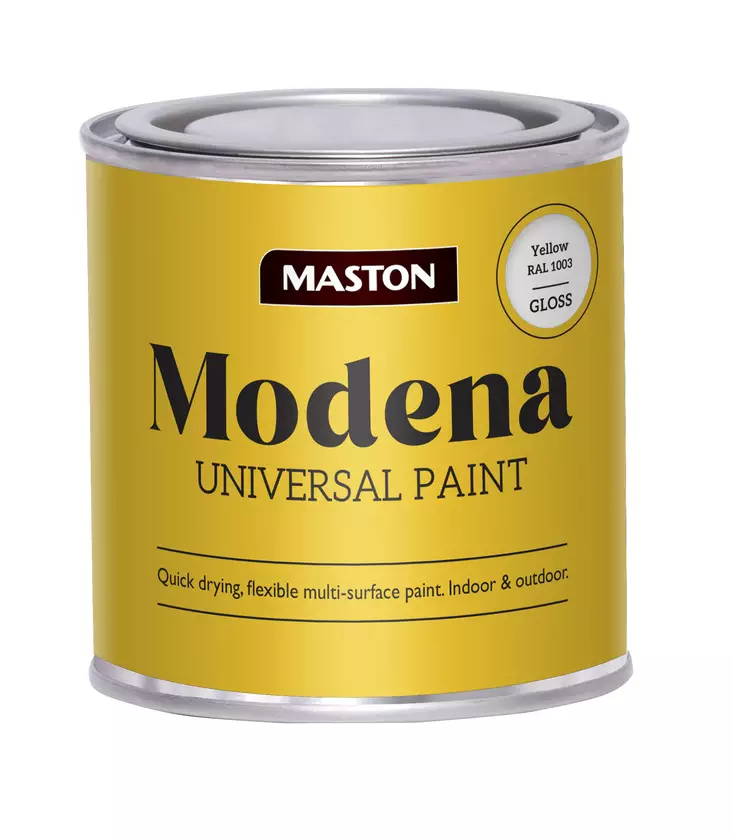 MASTON MAALI MODENA KELTAINEN 250ML - Kalustemaalit - 6412496041353 - 1