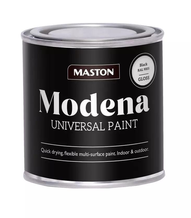 MASTON MAALI MODENA MUSTA 250ML - Kalustemaalit - 6412496041223 - 1