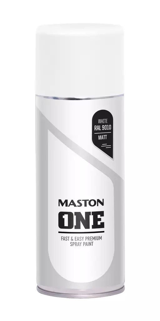 MASTON SPRAYMAALI ONE MATTA VALKOINEN - Spraymaalit - 6412490023133 - 1