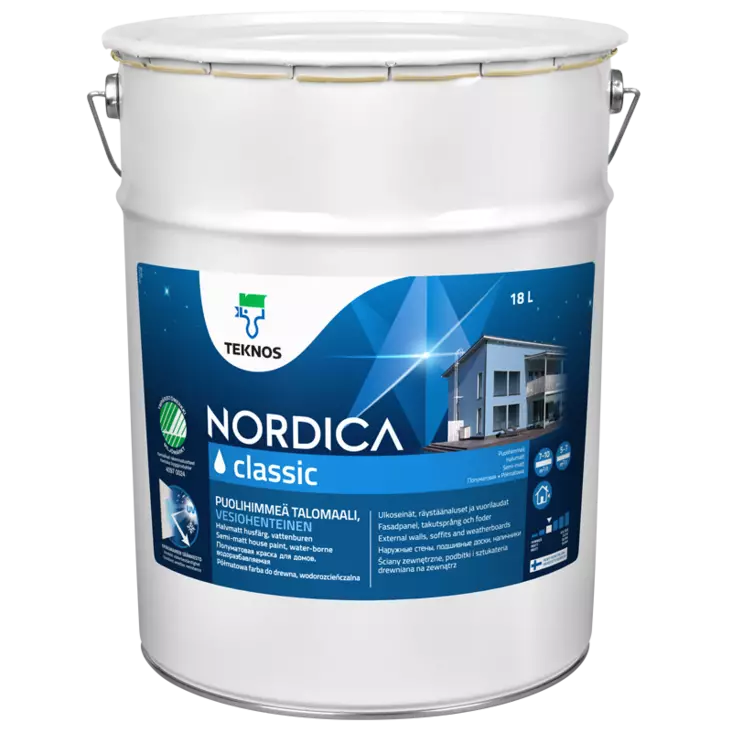 NORDICA CLASSIC PM3 18L SÄVYTETTÄVÄ - Talomaalit - 6414621197973 - 1