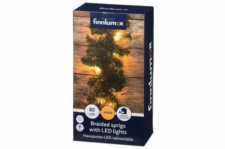 FINNLUMOR HAVUPUNOS 80LED 5M OVEEN - Kausivalot - 6410413306004 - 2