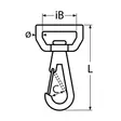 PIIPPO METALLIHAKA LIINAAN A4 65MM L25MM - Piippo-helat - 6408586852374 - 2