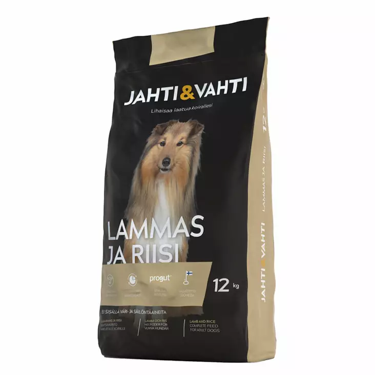 JAHTI&VAHTI LAMMAS&RIISI 12KG UUSI - Koiran ruuat ja tarvikkeet - PPF4774 - 1