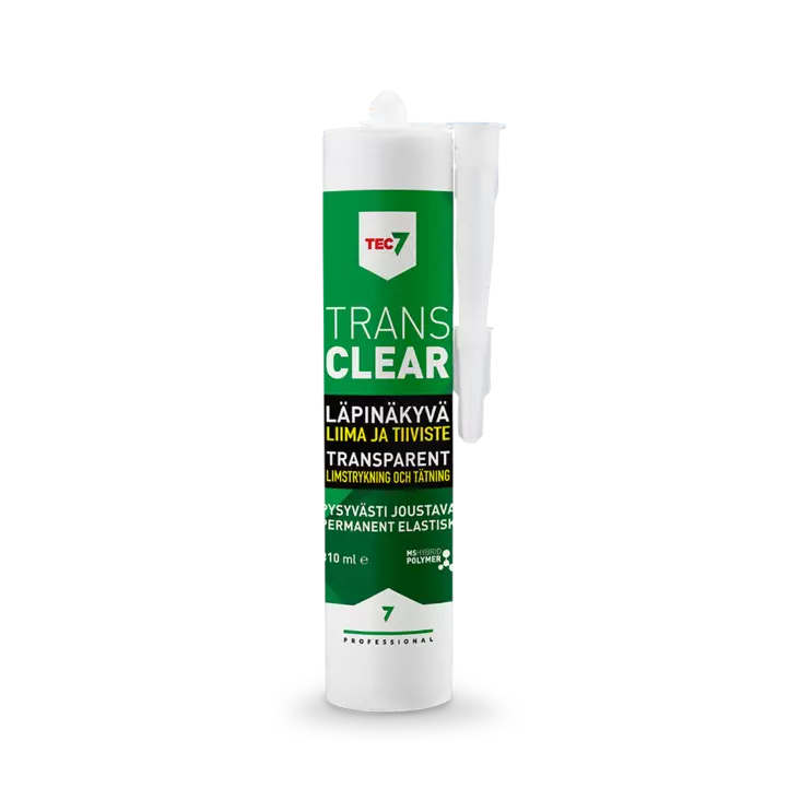 TEC7 TRANS CLEAR 310ML - Liimamassat - 5414195006634 - 1