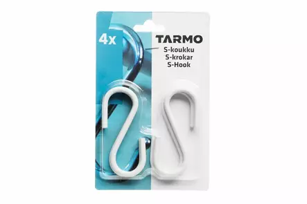TARMO S- KOUKKU TERÄS VALK. 4KPL - Silmuruuit ja koukut - 6410410181895 - 1