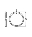 PIIPPO AVAINRENGAS 4KPL C1 2.0x30MM - Kaideköydet ja kannakkeet - 6408586852695 - 2