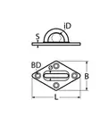 PIIPPO RENGASLEVY TIMANTTI A2 60x36MM - Piippo-helat - 6408586852015 - 2