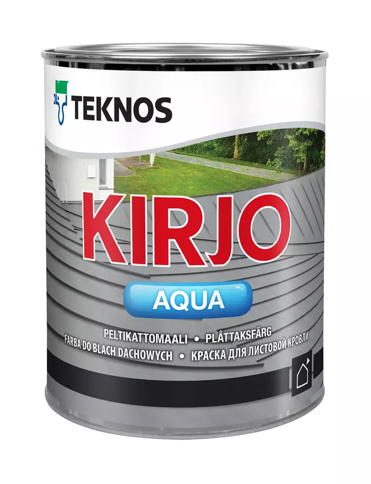 KIRJO AQUA PM3 0,9L - Tiili- ja peltikattomaalit - 6414621019985 - 1