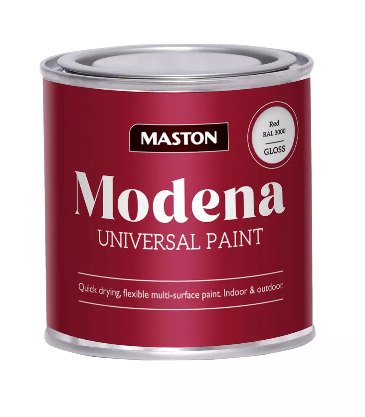 MASTON MAALI MODENA PUNAINEN 250ML - Kalustemaalit - 6412496048055 - 1