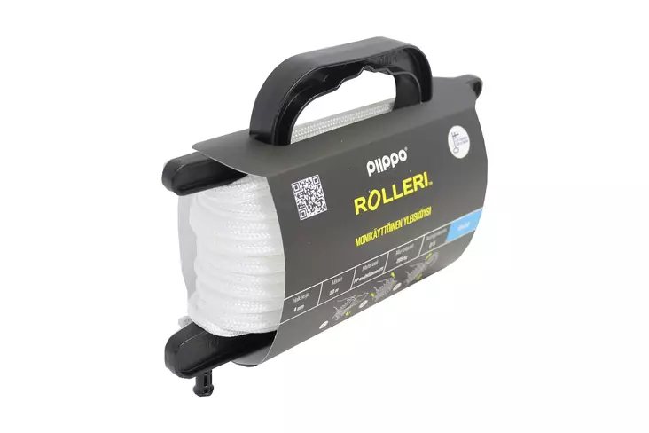 PIIPPO ROLLERI 4MM 30MM VALKOINEN - Narut ja köydet - 6408586580185 - 1