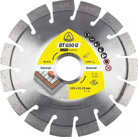 TIMANTTI KATKAISULAIKKA 125MM DT600U - Timanttilaikat - 4014855219186 - 1