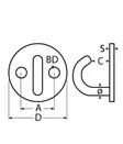 PIIPPO PYÖREÄ LEVY KOUK. A4 40MM K 6MM - Piippo-helat - 6408586852046 - 2