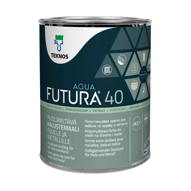 FUTURA AQUA 40 PM1 0,9L - Kalustemaalit - 6414621020196 - 1
