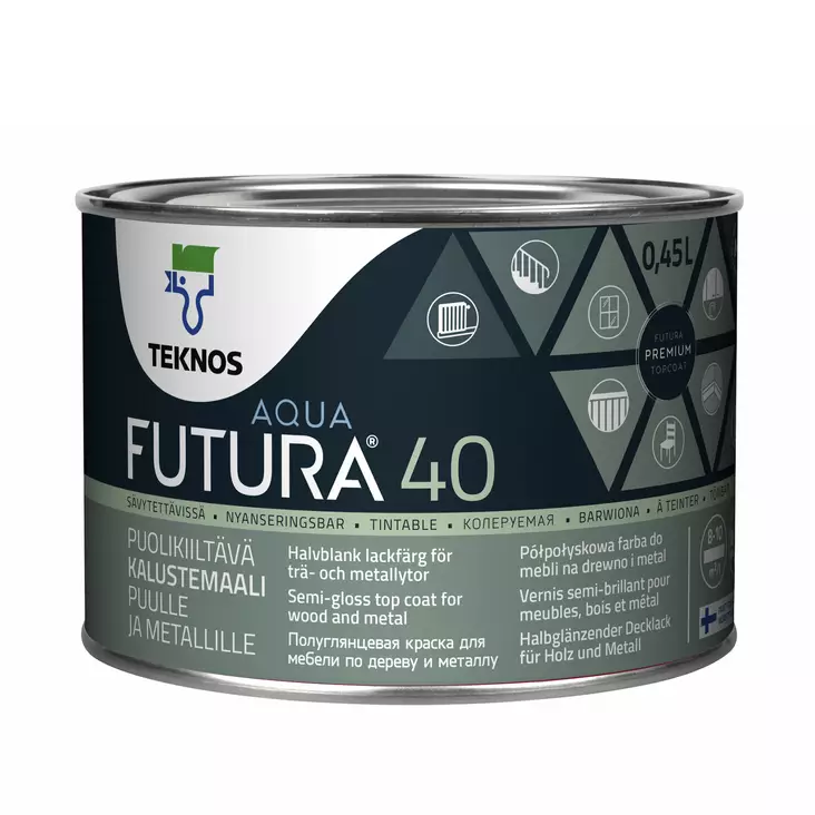 FUTURA AQUA 40 PM3 0,45L - Kalustemaalit - 6414621020226 - 1