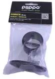 PIIPPO KANNATIN 36MM MUSTA - Kaideköydet ja kannakkeet - 6408586890857 - 3