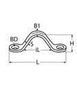 PIIPPO SILMUKKA KIINNITYSL. A4 56MM - Piippo-helat - 6408586851117 - 2