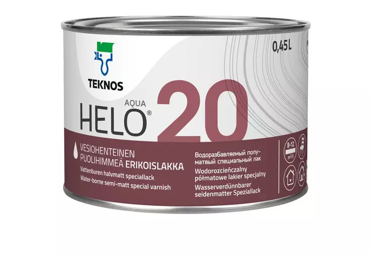 HELO AQUA 20 0,45L - Lakat, vahat ja öljyt - 6414621037927 - 1