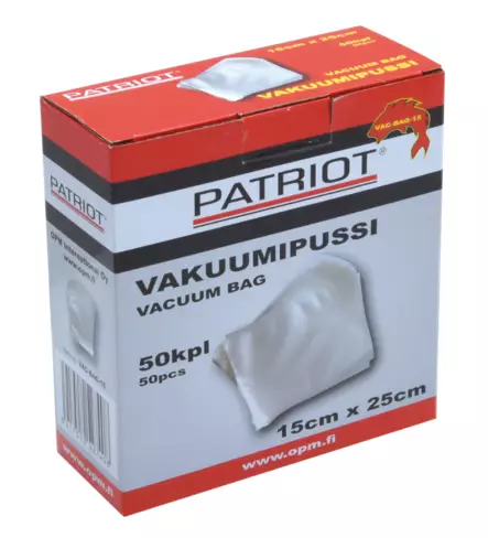 VAKUUMIPUSSI 15X25 50KPL - Vakuumipussit - 6417512527408 - 1