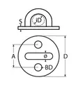 PIIPPO RENGASLEVY PYÖREÄ A4 40MM K6x17MM - Piippo-helat - 6408586851988 - 2