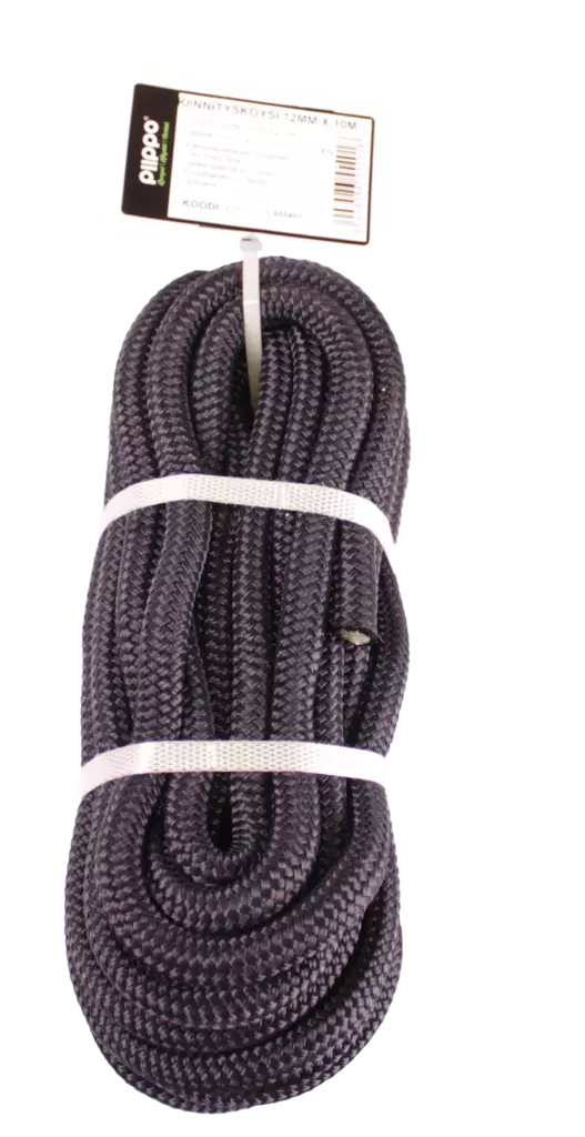 KIINNITYSKÖYSI LENKILLÄ 12MM X 10M - Narut ja köydet - 6408586554018 - 1
