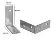 KULMAVAHVISTE 824 15X40X40MM ZN 10500580 - Hyllynkannattimet - 6414671050389 - 2