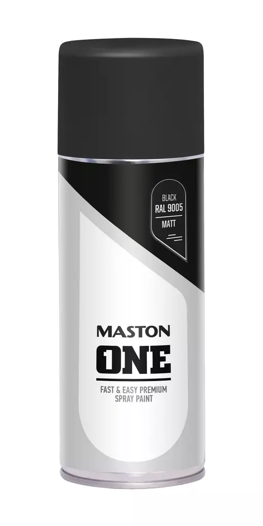 MASTON SPRAYMAALI ONE MATTA MUSTA - Spraymaalit - 6412490023119 - 1